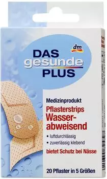 Das gesunde Plus Pflasterstrips wasserabweisend (20 Stk.)