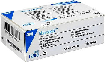 3M Medica Micropore Vliespflaster 5 cm x 9,1 m weiß (6 Stk.)