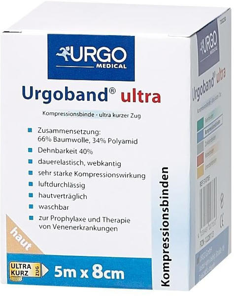 Urgo Urgoband Ultra 8 cm x 5 m Ultrakurzzugbinde