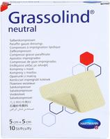 Hartmann Grassolind Neutral Salbenkompressen 5x5cm St&uuml;ck 10 (4993102)