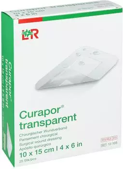 LR Curapor transparent Wundverband steril 10 x 15 cm 25 Stück
