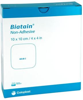 Coloplast Biatain Schaumverband 10 x 10 cm Nicht-Haftend (10 Stk.)