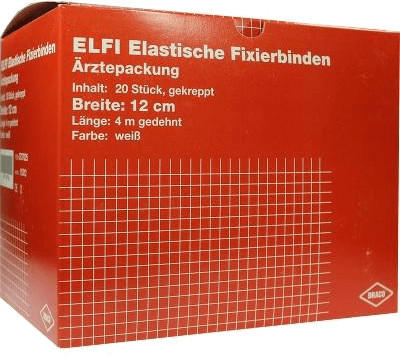 Dr. Ausbüttel Elfi Elastische Fixierbinde 12 cm x 4 m Gekreppt (20 Stk.)
