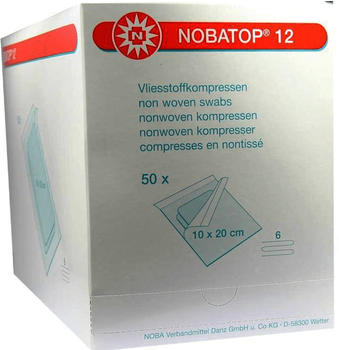 Noba Nobatop 12 Kompressen 10 x 20 cm Steril (50 x 2 Stk.)