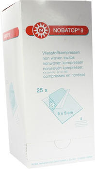 Noba Nobatop 8 Kompressen 5 x 5 cm Steril (25 x 5 Stk.)