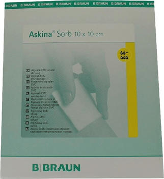 B. Braun Askina Sorb Alginat Cmc Wundauflage 10 x 10 cm Ste. (10 Stk.)