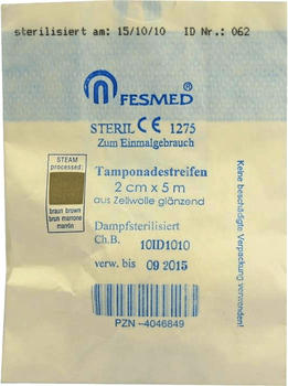 Fesmed Tamponadestreifen steril 2 cm x 5 m