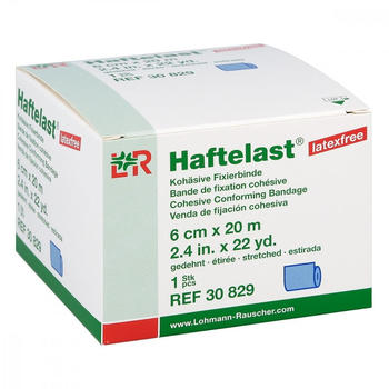 Lohmann & Rauscher Haftelast Fixierbinde 6 cm x 20 m blau