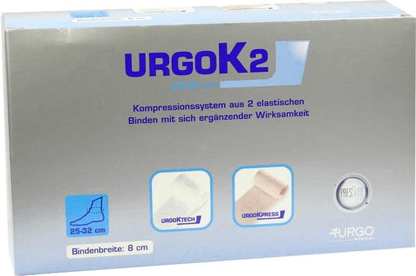 Urgo K2 Kompr.Syst.Knoechelumf.25-32cm 8cm br.