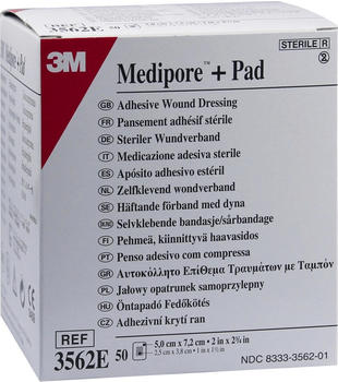 3M Medica Medipore Plus Pad Steril 5 x 7,2 cm (50 Stk.)