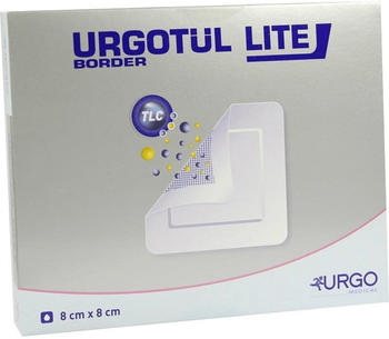 Urgotuel lite border 8 x 8 cm Verband (10 Stk.)