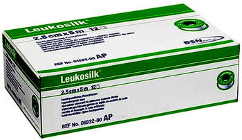 BSN Medical Leukosilk mit Schutzring 2,5 cm x 5 m (12 Stk.)