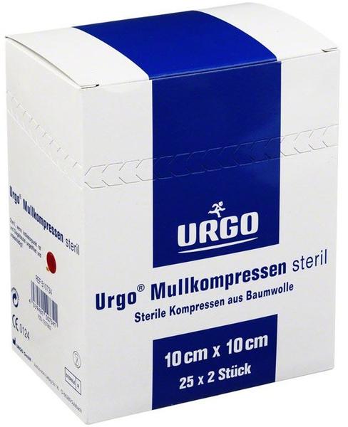 Urgo Mullkompressen 10 x 10 cm Steril (25 x 2 Stk.)