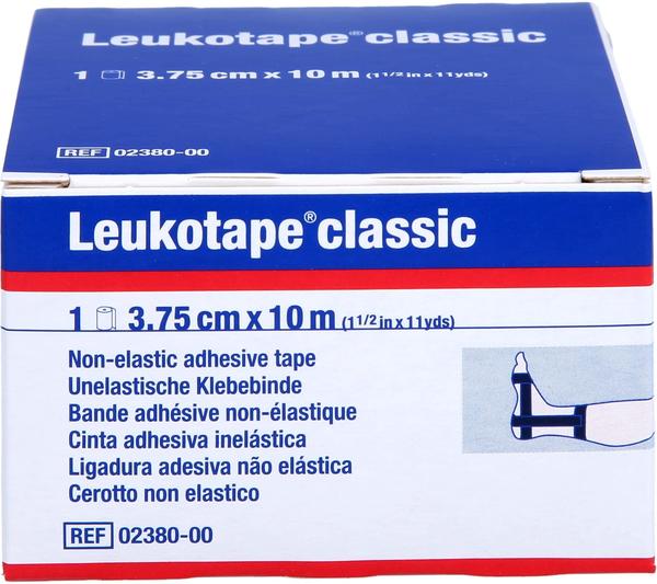 BSN Medical Leukotape Classic Einzelrolle in Faltschachtel schwarz 10,0 m x 3,75 cm