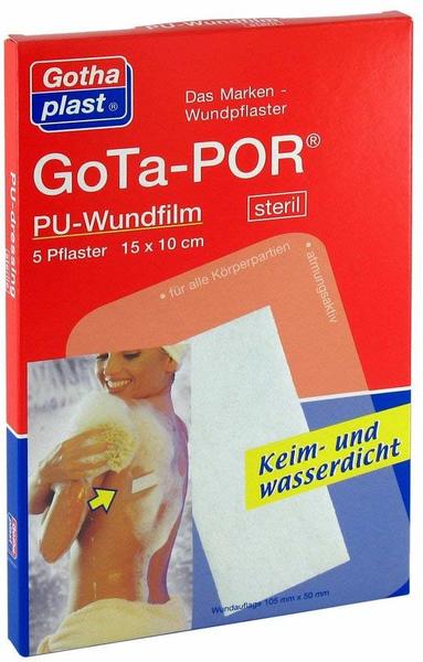 Gothaplast Gota-Por PU Wundfilm 15 x 10 cm Steril Verband (5 Stk.)