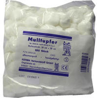 Mulltupfer 20x20 cm pflaumengro&szlig; unsteri 100 St