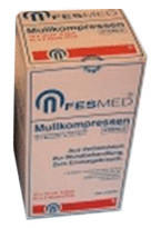 Fesmed Mullkompressen Es 10 x 10 cm 8-Fach steril (5 x 2 Stk.)