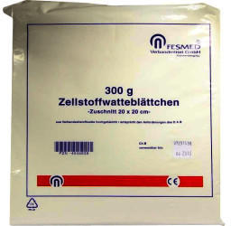 Fesmed Zellwa Blaettchen Hochgebl. 20 x 20 cm (300 g)