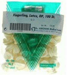 Dr. Junghans Medical Fingerling Op Latex Gr. 2 Gerollt (100 Stk.)