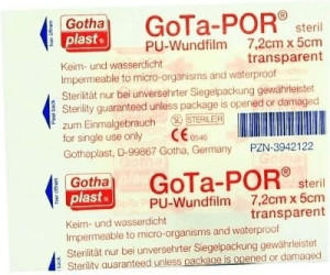 Gothaplast Gota-Por PU Wundfilm 7,2 x 5 cm Steril Pflaster
