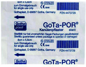 Gothaplast Gota-Por Kanuelenpflaster 80 x 58mm