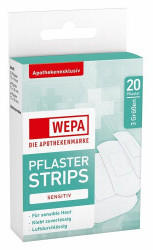 Wepa Pflasterstrips sensitiv 3 Größen (20 Stk.)