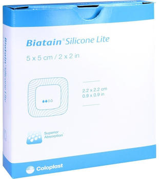 Coloplast Biatain Silicone Lite Schaumverband 5x5cm (5 Stk.)
