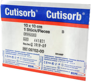 BSN Medical Cutisorb Saugkompressen steril 10 x 10 cm