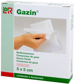 Lohmann & Rauscher Gazin Kompressen 5 x 5 cm 8-fach Steril (5 x 2 Stk.)