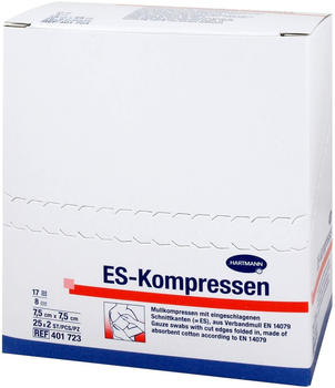Hartmann ES Kompressen Steril 7,5 x 7,5 cm 8fach (25 x 2 Stk.)