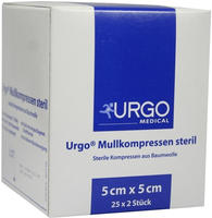 PZN-DE 07237840, URGO 602704, Urgo Mullkompressen, steril, 25x2 St&uuml;ck - 5x5cm