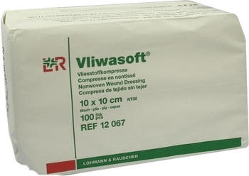 Lohmann & Rauscher Vliwasoft Vlieskompressen 10 x 10 cm 6-lagig Unsteril (100 Stk.)