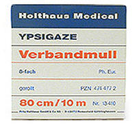 Verbandmull Ypsigaze 10mx10cm gerollt 8fach