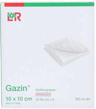 Lohmann & Rauscher Gazin Kompressen 10 x 10 cm 8-fach Steril (25 x 2 Stk.)