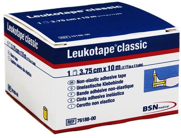 BSN Medical Leukotape Classic Einzelrolle in Faltschachtel gelb 10,0 m x 3,75 cm