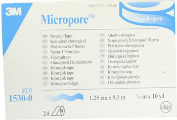 3M Medica Micropore Vliespflaster 1,25 cm x 9,1 m weiß (24 Stk.)