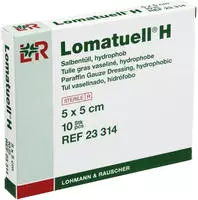 Lohmann & Rauscher Lomatuell H Salbent&uuml;ll Hydrophob Steril 5x5cm St&uuml;ck 10...