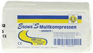 Erena Mullkompresen 7,5 x 7,5 cm 8-fach Unsteril (100 Stk.)