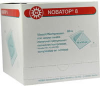 Noba Nobatop 8 Vliesstoffkompressen steril vierfach gelegt, 10 x 10 cm, 50 x 2 St&uuml;ck