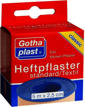 Gothaplast Heftpflaster Standard 2,5 cm x 5 m Euroaufhänger