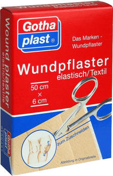 Gothaplast Wundpflaster Elastisch 50 x 6 cm Abschnitte