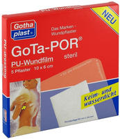 PZN-DE 00468447, Gothaplast Gota-Por PU Wundfilm 10x6 cm steril Pflaster 5 St