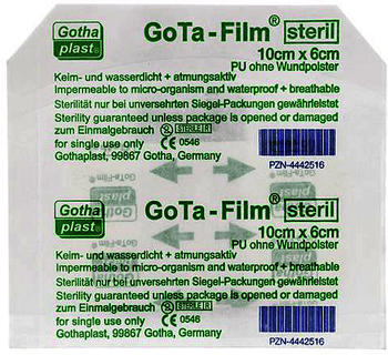 Gothaplast Gota-Film Steril 10 x 6 cm Pflaster
