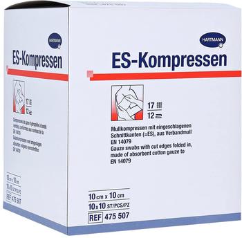 Hartmann ES Kompressen Steril 10 x 10 cm 12fach (10 x 10 Stk.)