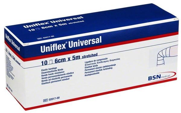 BSN Medical Uniflex Universal Weiss 5m x 6cm Zellglas Binden (10 Stk.)