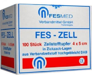 Fesmed Zellstofftupfer Fes Zell 4 x 5 cm Hochgebleicht (100 Stk.)