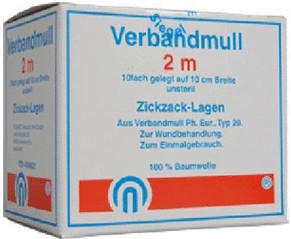 Fesmed Verbandmull Zickzack Bw 20/100 10 x 1 m unsteril