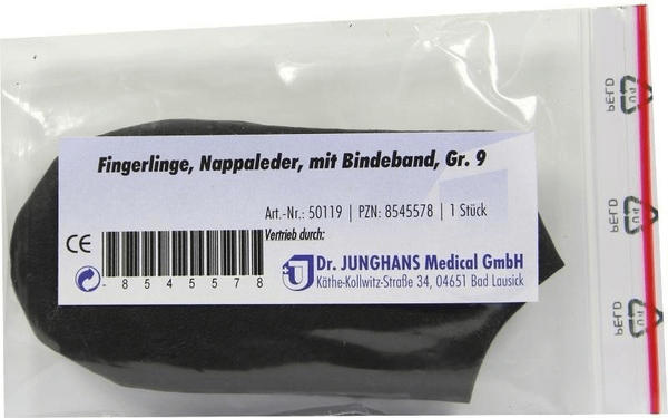 Dr. Junghans Medical Fingerling Nappaleder Gr. 9 M. Bindeband