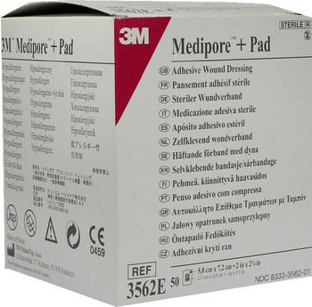 Bios Naturprodukte Medipore Plus Pad 3562E Steriler Wundverband (50 Stk.)