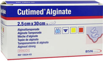BSN Medical Cutimed Alginate Alginattamponade 2,5 x 30cm (5 Stk.)
